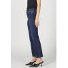 imageDEAR JOHN Anika Straight Leg Jean Mid High Rise Clean Hem Cropped Inseam Stretch DenimMoonlight