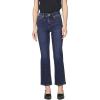 imageDEAR JOHN Anika Straight Leg Jean Mid High Rise Clean Hem Cropped Inseam Stretch DenimMoonlight
