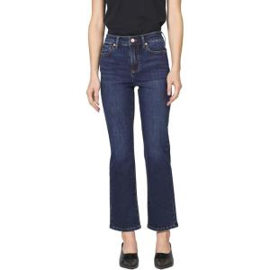 imageDEAR JOHN Anika Straight Leg Jean Mid High Rise Clean Hem Cropped Inseam Stretch DenimMoonlight