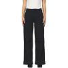 imageDEAR JOHN Brandy Trouser Pant High Rise Relaxed Straight Leg Clean Hem Comfort StretchBlack