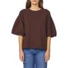 imageDEAR JOHN Matteo Sweatshirt Puff Sleeve Crew Neck Cotton Classic Fit  Cappuccino  Medium