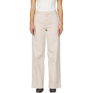 imageDEAR JOHN Brandy Trouser Pant High Rise Relaxed Straight Leg Clean Hem Comfort StretchWhitecap Gray