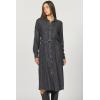 imageDEAR JOHN El Dorado Dress Long Sleeve Western Button Front Midi Dress Classic FitAsh