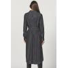 imageDEAR JOHN El Dorado Dress Long Sleeve Western Button Front Midi Dress Classic FitAsh