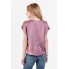 imageDEAR JOHN Kristen VNeck Top Short Sleeve Womens Blouse ShirtFawn