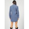 imageDEAR JOHN Rory Dress Midi Length Relaxed Fit Long Sleeve Button Front Corduroy CollaredVintage Indigo
