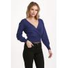 imageDEAR JOHN Womens Cartier Wrap TopBerry Blue