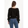 imageDEAR JOHN Womens Cartier Wrap TopBlack