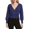 imageDEAR JOHN Womens Cartier Wrap TopBerry Blue