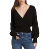 imageDEAR JOHN Womens Cartier Wrap TopBlack