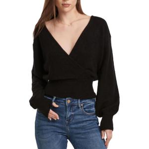 imageDEAR JOHN Womens Cartier Wrap TopBlack