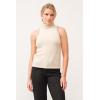 imageDEAR JOHN Alva Mockneck Jeweled Armhole Halter Womens SweaterAntique White