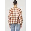 imageDEAR JOHN Benedict Shirt Womens Oversized Plaid Long Sleeve ButtonUp Cotton Collared TopPumpkin Spice