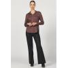 imageDEAR JOHN Lolita Womens Shirt Poplin ButtonUp Long SleeveCappuccino Leopard
