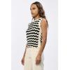 imageDEAR JOHN Nami Crewneck Sleeveless Novelty Womens TopBlackCreme