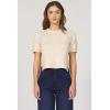 imageDEAR JOHN Sabine Top Crew Neck Short Sleeve Sweater Knit Classic FitNatural