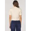 imageDEAR JOHN Sabine Top Crew Neck Short Sleeve Sweater Knit Classic FitNatural