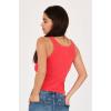 imageDEAR JOHN Tamia Cropped Racer Back Sleeveless Crew Neck Womens Tank Top Fitted KnitRadiant Red