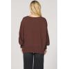 imageDEAR JOHN Trenton Womens Sweater Oversized Crew Neck Long SleeveCappuccino