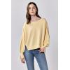 imageDEAR JOHN Trenton Womens Sweater Oversized Crew Neck Long SleevePale Banana