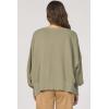 imageDEAR JOHN Trenton Womens Sweater Oversized Crew Neck Long SleeveVetiver