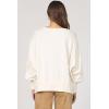 imageDEAR JOHN Trenton Womens Sweater Oversized Crew Neck Long SleeveWhitecap Gray