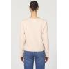imageDEAR JOHN Vanya Long Sleeve Tee Slub VNeck Relaxed Fit Cotton Top with Raw Edge DetailCameo Rose