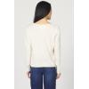 imageDEAR JOHN Vanya Long Sleeve Tee Slub VNeck Relaxed Fit Cotton Top with Raw Edge DetailWhitecap Gray