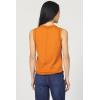 imageDEAR JOHN Zo Tee Slub Round Neck Sleeveless Relaxed Fit Cotton Top with Back Seam Detail  Pumpkin Spice  Medium
