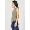 imageDEAR JOHN Zo Tee Slub Round Neck Sleeveless Relaxed Fit Cotton Top with Back Seam Detail  Vetiver  Large