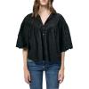 imageDEAR JOHN Elodia Novelty Womens TopBlack Embroidery