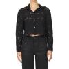 imageDEAR JOHN Miranda Novelty Classic Buttonup Long Sleeve Blouse Womens ShirtBlack
