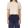 imageDEAR JOHN Sabine Top Crew Neck Short Sleeve Sweater Knit Classic FitNatural
