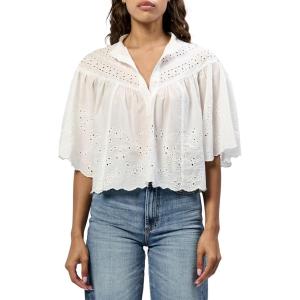 imageDEAR JOHN Elodia Novelty Womens TopWhite Embroidery