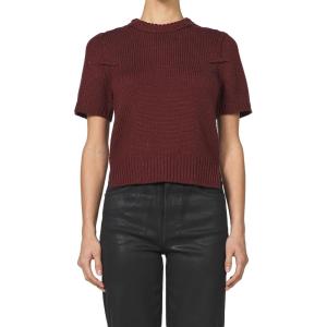 imageDEAR JOHN Sabine Top Crew Neck Short Sleeve Sweater Knit Classic FitTibetan Red