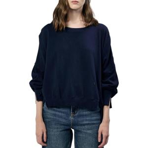 imageDEAR JOHN Trenton Womens Sweater Oversized Crew Neck Long SleeveBlack Iris