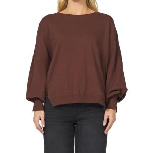 imageDEAR JOHN Trenton Womens Sweater Oversized Crew Neck Long SleeveCappuccino