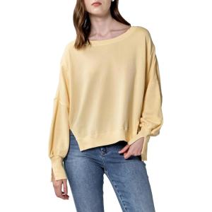 imageDEAR JOHN Trenton Womens Sweater Oversized Crew Neck Long SleevePale Banana
