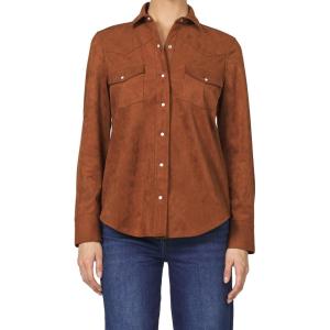 imageDEAR JOHN Womens Star Western ShirtChocolate