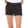 imageDEAR JOHN Hampton Shorts Trouser Fit MidMidLow Rise Cuffed Hem Stretch TwillBlack