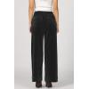imageDEAR JOHN Audrey Wide Leg Pant Womens High Rise Clean Hem Corduroy TrouserBlack