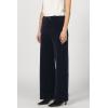 imageDEAR JOHN Audrey Wide Leg Pant Womens High Rise Clean Hem Corduroy TrouserBlack Iris