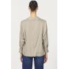 imageDEAR JOHN Adelle Top Long Sleeve Popover VNeck Relaxed Fit  Vetiver  Small