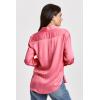 imageDEAR JOHN Gaia Poplin Classic Collared Buttonup Long Sleeve Womens ShirtPink Cyclamen