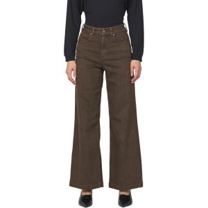 imageDEAR JOHN Audrey Wide Leg Jean Womens High Rise Denim Clean Hem Tailored Statement PantsPython