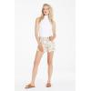 imageDEAR JOHN Julian Denim Womens Shorts Mid Rise Casual Clasic ComfortCream Paisley