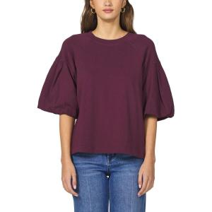 imageDEAR JOHN Matteo Sweatshirt Puff Sleeve Crew Neck Cotton Classic Fit  Fig  Small