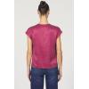 imageDEAR JOHN Kristen VNeck Top Short Sleeve Womens Blouse ShirtDahila Mauve