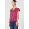 imageDEAR JOHN Kristen VNeck Top Short Sleeve Womens Blouse ShirtDahila Mauve