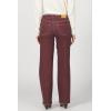 imageDEAR JOHN Taylor Straight Leg Jean Womens High Rise Clean Hem DenimCabernet Cherry